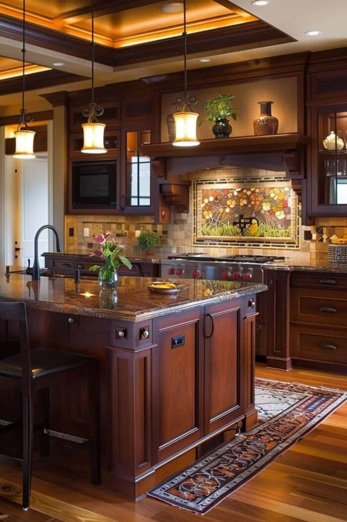 Cherry Kitchen Cabinets Idea