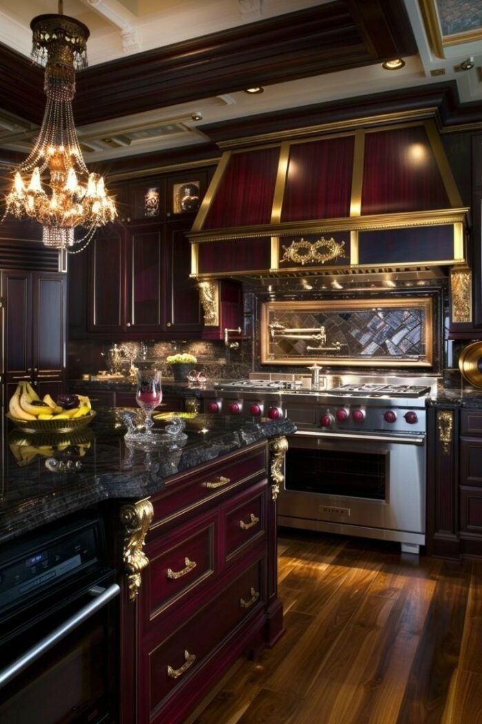 Cherry Kitchen Cabinets Idea 7