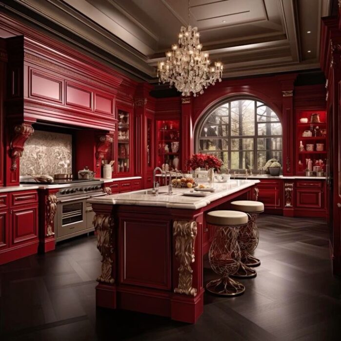 Cherry Kitchen Cabinets Idea 