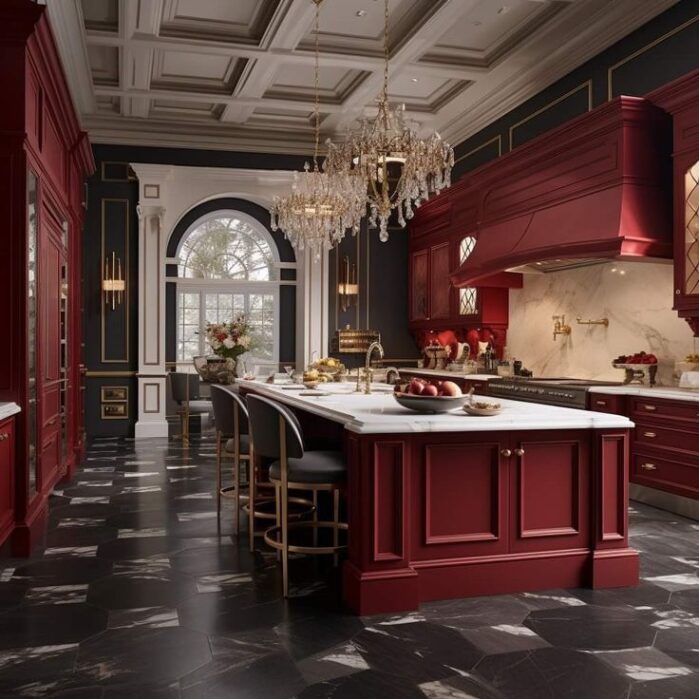 Cherry Kitchen Cabinets Idea14