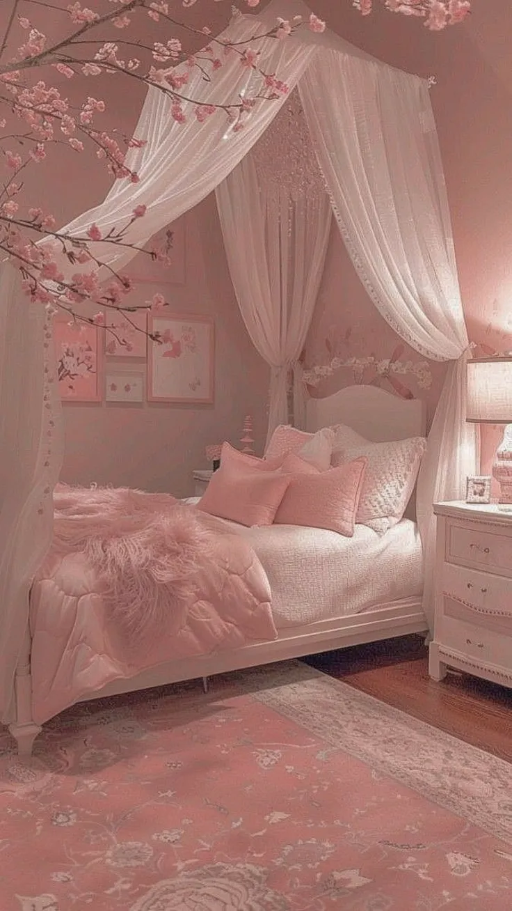 Pink Dorm Room Decor