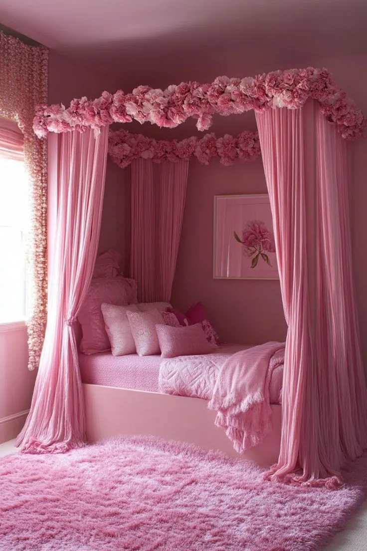 Pink Dorm Room Decor