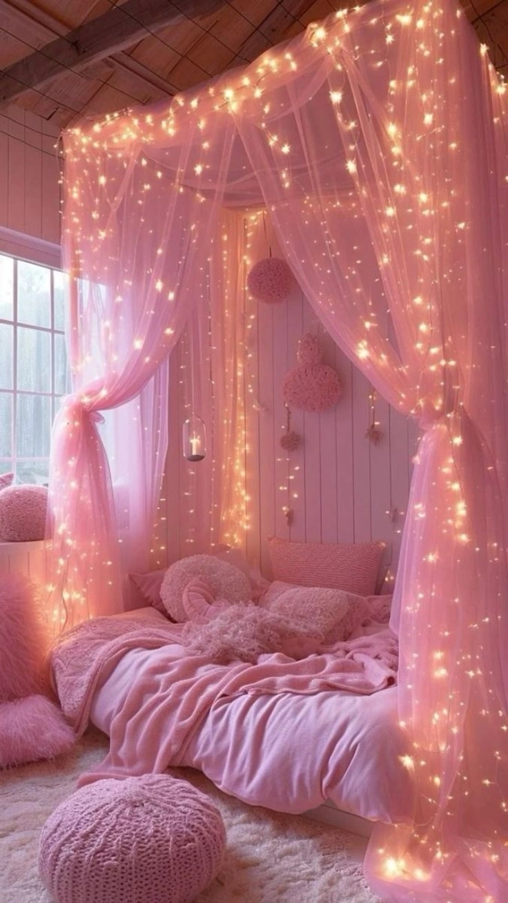 Pink Dorm Room Decor