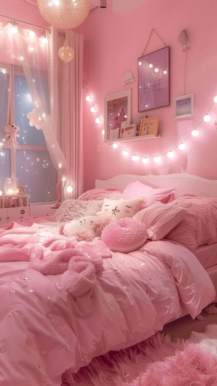 Pink Dorm Room Decor