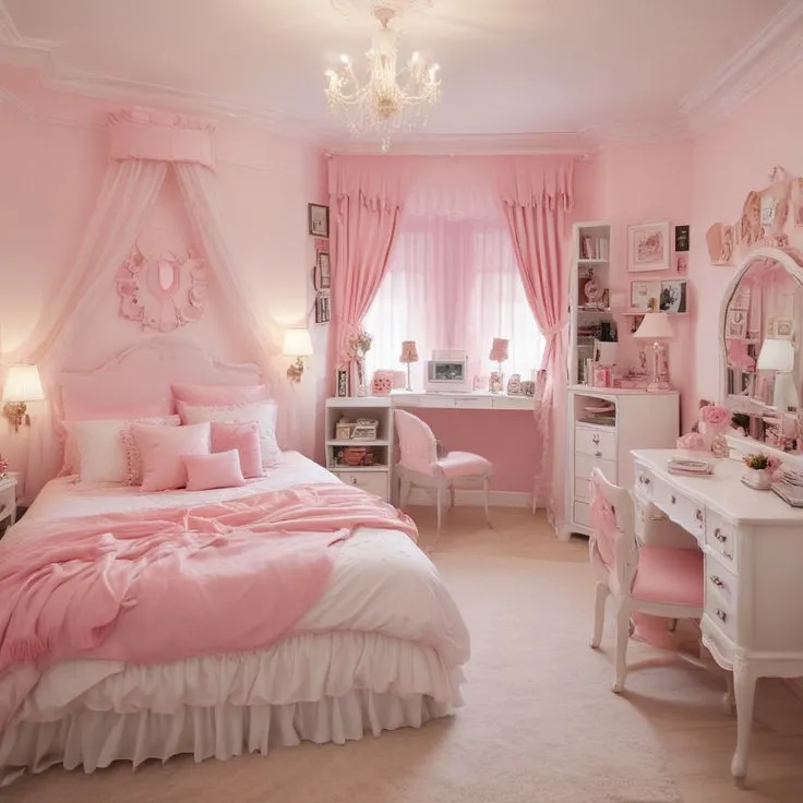 Pink Dorm Room Decor