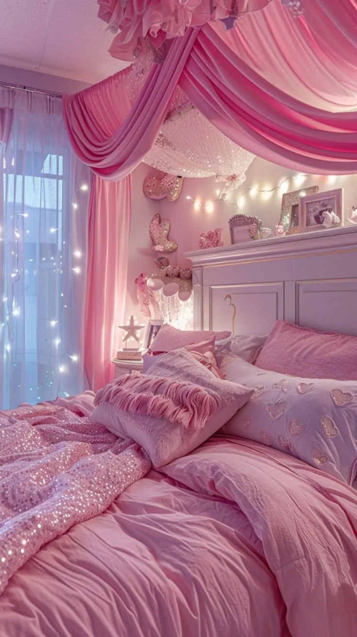 Pink Dorm Room Decor